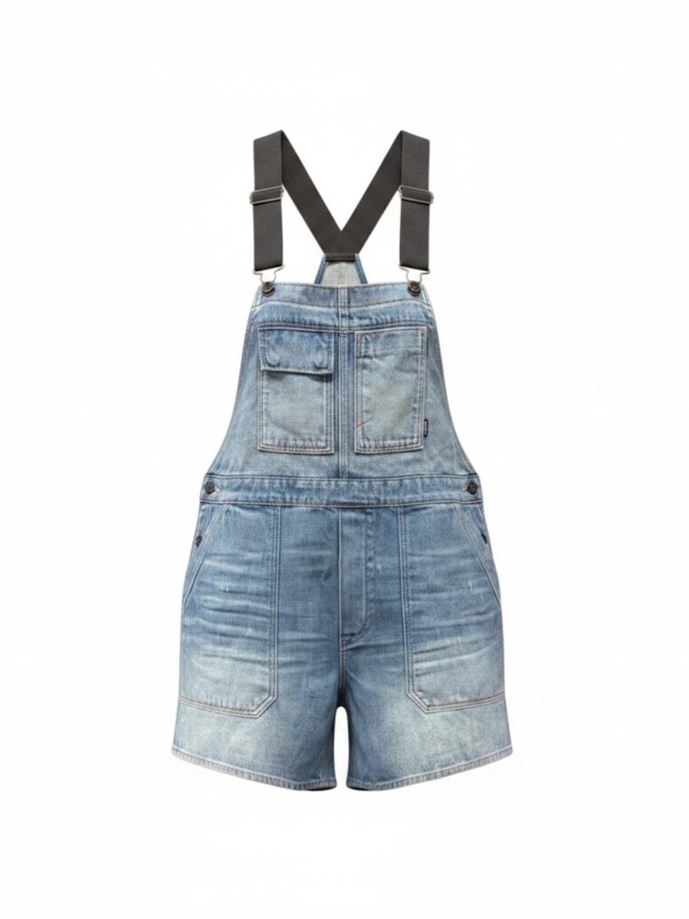 G-Star Women's Utility Boyfriend Denim Short Overalls‎